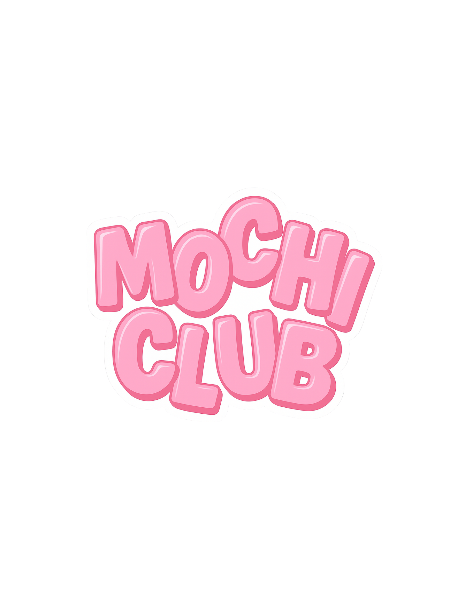 "MOCHI CLUB" Sticker